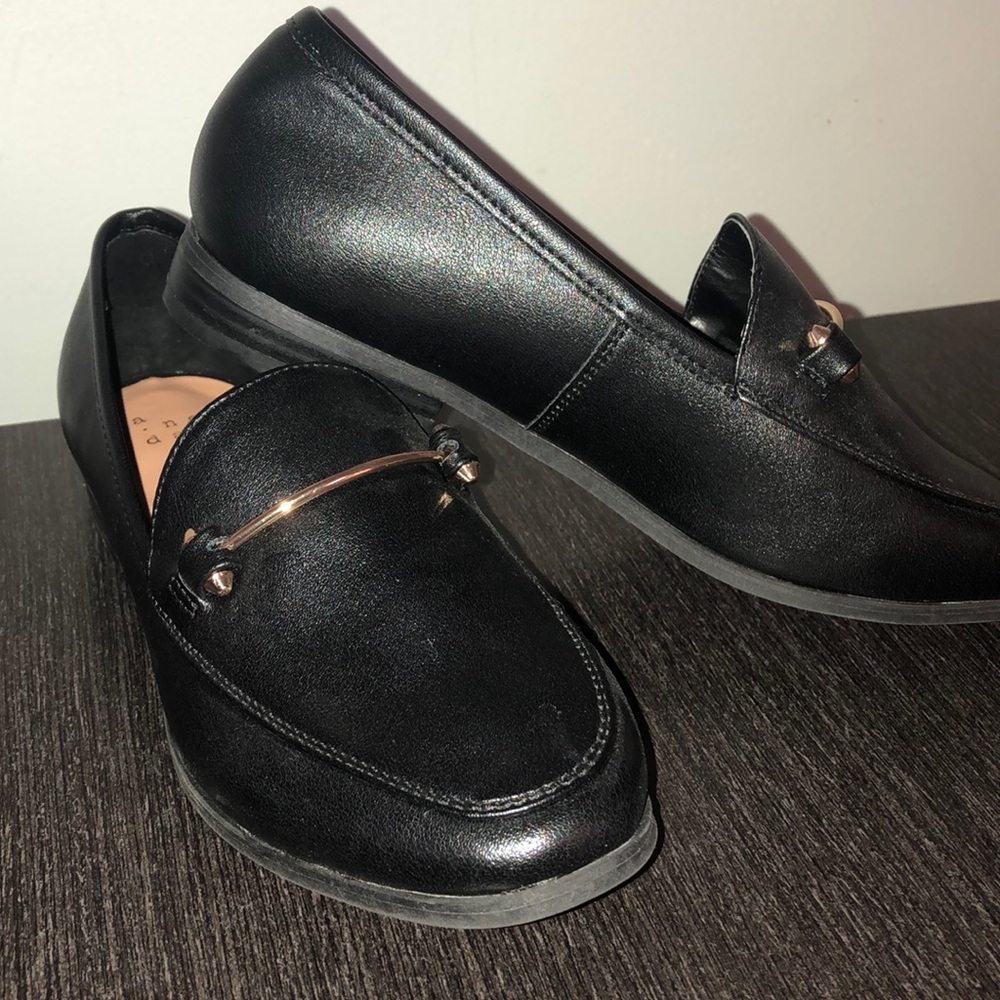 Women’s black loafers